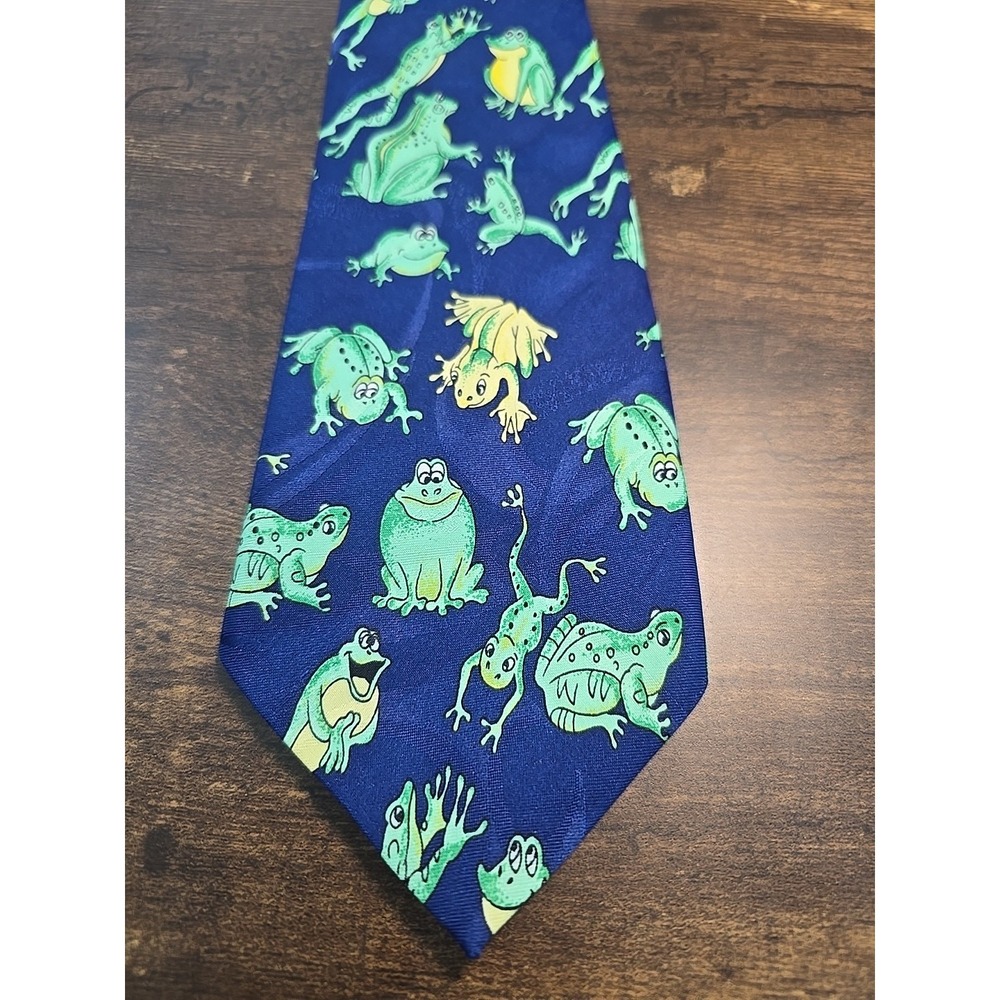Frog Mens Neck Tie by Dimoda Handmade 3.5 In X 56 In